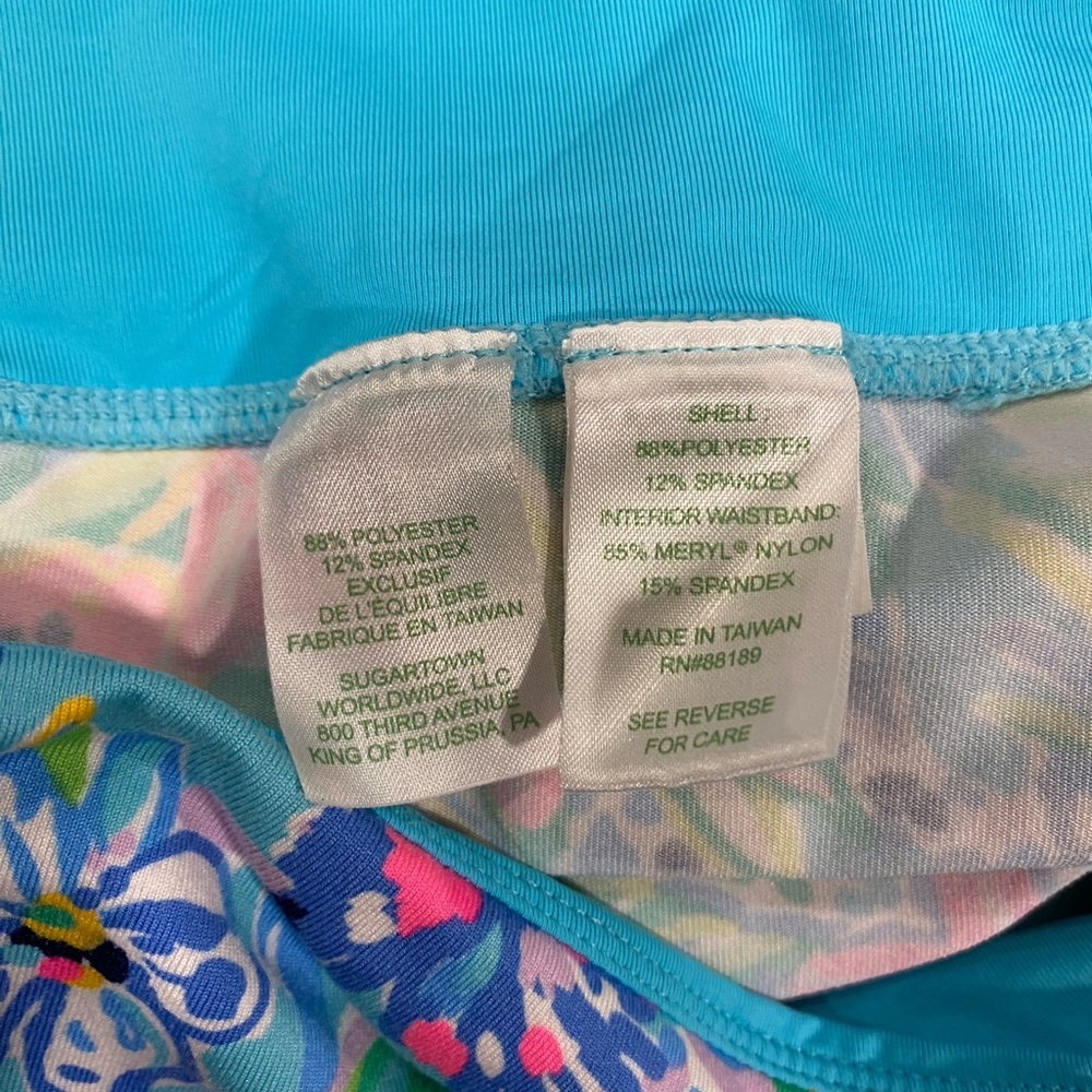 Lilly Pulitzer Multicolor Floral Leggings - Blue, Pink, Green - Picture 9 of 9